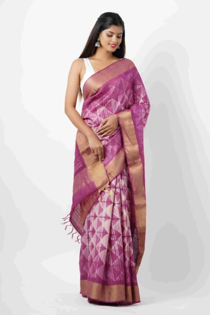 Shibori Silk Saree